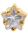Girls Crew Teeniest Brightest Star Crystal Piercing Style Earring In Gold