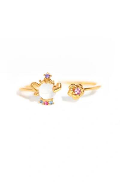 Girls Crew X Disney Beauty & The Beast Mrs. Potts Ring In Gold
