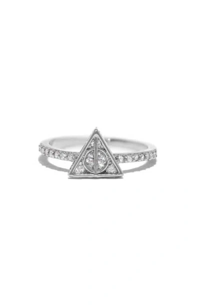 Girls Crew Harry Potter Deathly Hallows Crystal Ring In Metallic