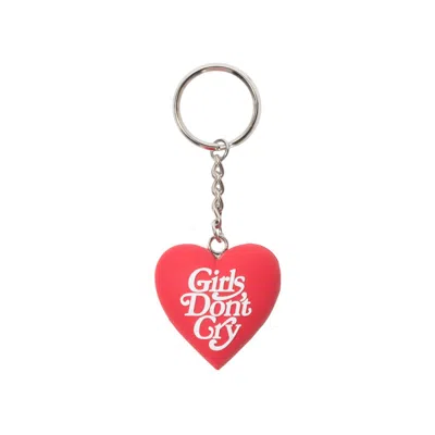 Pre-owned Girls Don't Cry Heart Keychain In Red