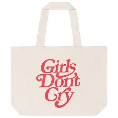 Pre-owned Girls Don't Cry Logo Tote Bag In Natural