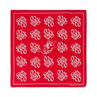 Pre-owned Girls Don't Cry X Complexcon Classic Bandana 'red' | Men's Size Onesize