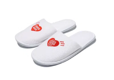 Pre-owned Girls Dont Cry X Human Made Gdc Room Slippers (deadstock) In White/red