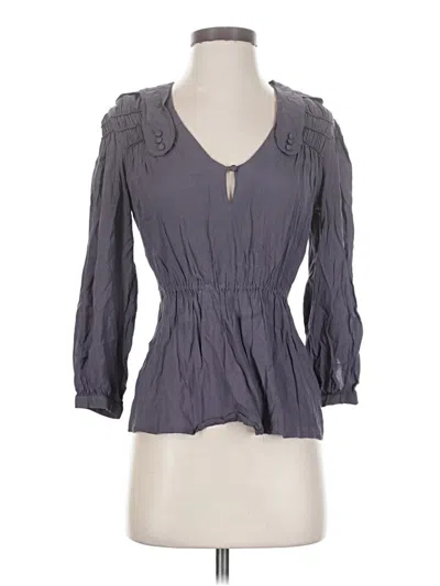 Pre-owned Girls From Savoy 3/4 Sleeve Blouse In Gray