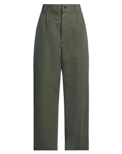 Girls Of Dust Woman Pants Military Green Size M Cotton