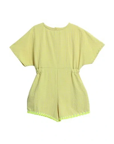 Giro Quadro Babies'  Toddler Girl Jumpsuit Yellow Size 6 Cotton, Polyester