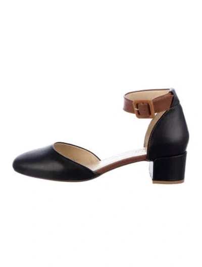 Pre-owned Girotti Leather D'orsay Pumps In Black