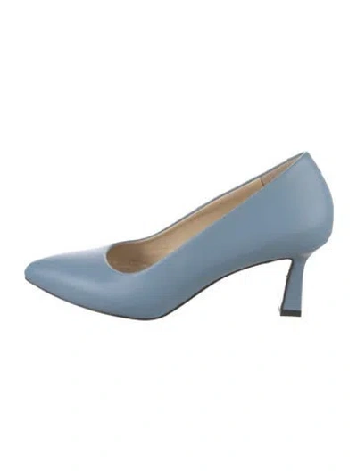 Pre-owned Girotti Leather Pumps In Blue
