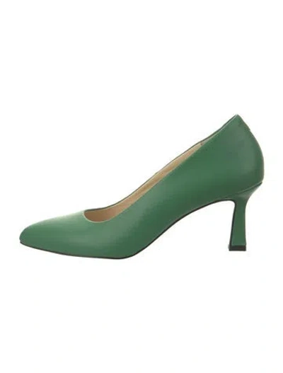 Pre-owned Girotti Leather Pumps In Green