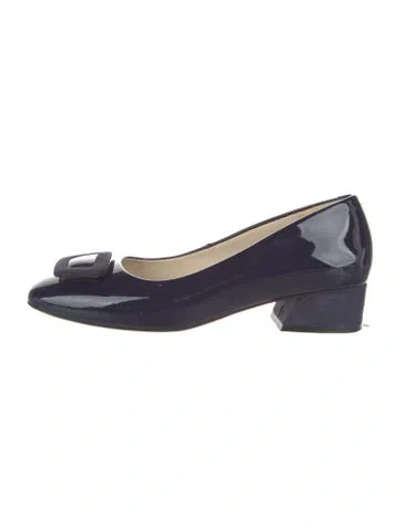 Pre-owned Girotti Patent Leather Pumps In Blue