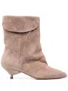 Gisel Moire 40mm Miriam Boots In Neutrals