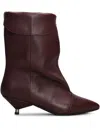 Gisel Moire 50mm Miriam Boots In Red