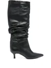 Gisel Moire 50mm Morgan Boots In Black