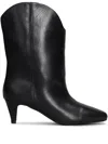 Gisel Moire Enea Ankle Boots In Black