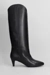 Gisel Moire Gitana High Heels Boots In Black