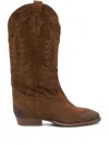 Gisel Moire Guatemala Knee-high Boots In Brown