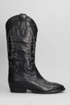 Gisel Moire Guatemala Cowboy Boots In Black