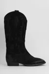 Gisel Moire Guatemala Texan Boots In Black