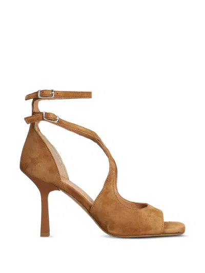 Gisel Moire Kelly Buckle-fastening Sandals In Multi