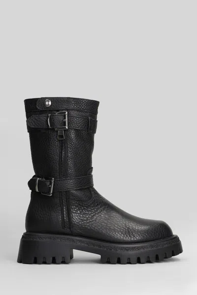 GISEL MOIRE GISEL MOIRE NORVEGIA LOW HEELS ANKLE BOOTS