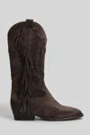 Gisel Moire Oklahoma Texan Boots In Brown