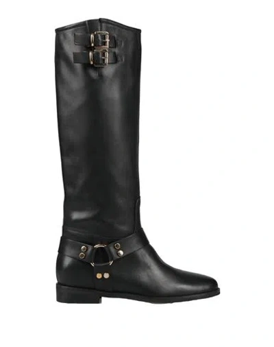 Gisel Moire Gisél Moiré Woman Boot Black Size 6 Calfskin