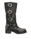 Gisel Moire Gisél Moiré Woman Boot Black Size 7 Leather In Black