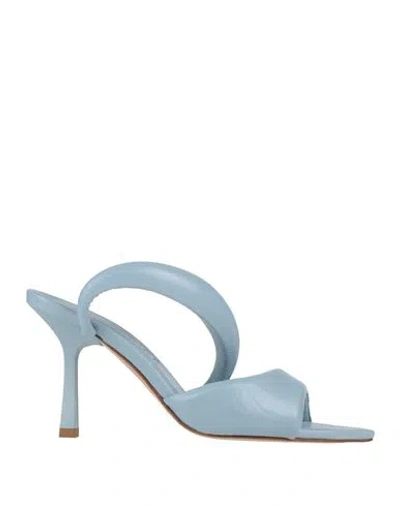 Gisel Moire Gisél Moiré Woman Sandals Sky Blue Size 7 Leather