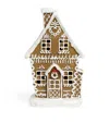 Gisela Graham Led Gingerbread House Ornament In Brown