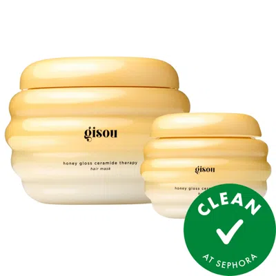Gisou Honey Gloss Ceramide Therapy Hydrating Hair Mask Duo