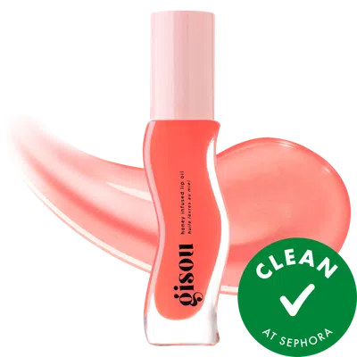 Gisou Honey Infused Hydrating Lip Oil Bee-llini Peach - Sheer Soft Peach 0.27 oz / 7.9 ml