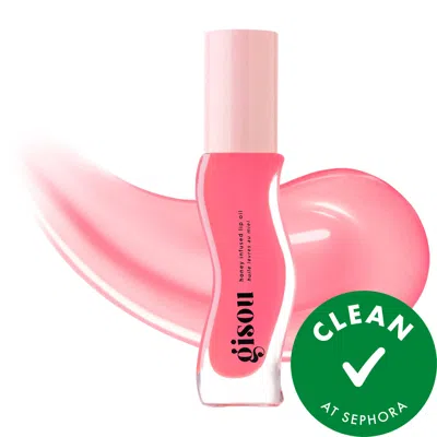 Gisou Honey Infused Hydrating Lip Oil Raspberry Swirl - Sheer Cool Pink 0.27 oz / 7.9 ml