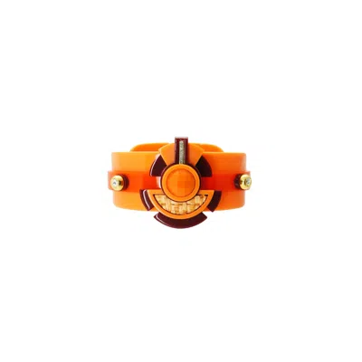 Gissa Bicalho Women's Acrylic Handmade Bracelet Buriti Orange