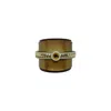 Gissa Bicalho Women's Acrylic Handmade Bracelet Empire Gold In Brown