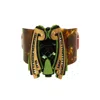 Gissa Bicalho Women's Acrylic Handmade Bracelet Moth Caramel Granite In Brown