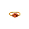 Gissa Bicalho Women's Acrylic Handmade Bracelet Oca Orange In Multi