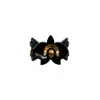 Gissa Bicalho Women's Acrylic Handmade Bracelet Orchid Deco Black In Black