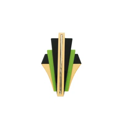 Gissa Bicalho Women's Acrylic Handmade Brooch Ornament Rose In Yellow