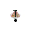 Gissa Bicalho Women's Acrylic Handmade Brooch Papaloti - Green In Multi