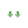 Gissa Bicalho Women's Acrylic Handmade Earring Buriti Pale Green In Green