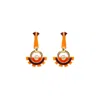 Gissa Bicalho Women's Acrylic Handmade Earring Indaiá Orange In Multi