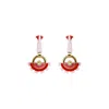 Gissa Bicalho Women's Acrylic Handmade Earring Indaiá Pink In Metallic