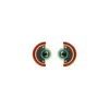 Gissa Bicalho Women's Acrylic Handmade Earring L Empire Cinnamon