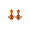 Gissa Bicalho Women's Acrylic Handmade Earring Long Buriti Orange In Multi