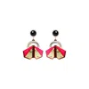Gissa Bicalho Women's Acrylic Handmade Earring Papaloti / Pink In Silver