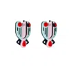 Gissa Bicalho Women's Acrylic Handmade Earring Short Bird Of Paradise