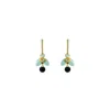 Gissa Bicalho Women's Acrylic Handmade Earring Stem Petunia Pale Green