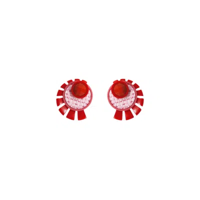 Gissa Bicalho Women's Acrylic Handmade Earring Sun Light Pink