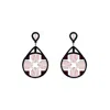 Gissa Bicalho Women's Acrylic Handmade Earring Tile Cream