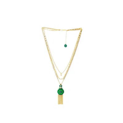 Gissa Bicalho Women's Acrylic Handmade Necklace Ytu Pale Green